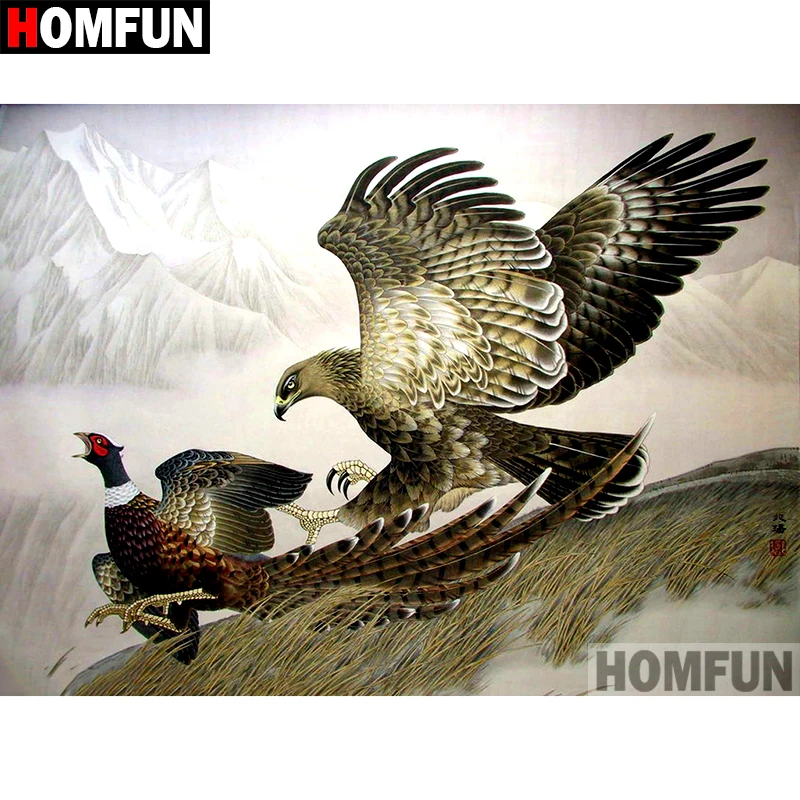 Алмазная живопись HOMFUN A08724 вышивка квадратной/круглой формы с рисунком орла и