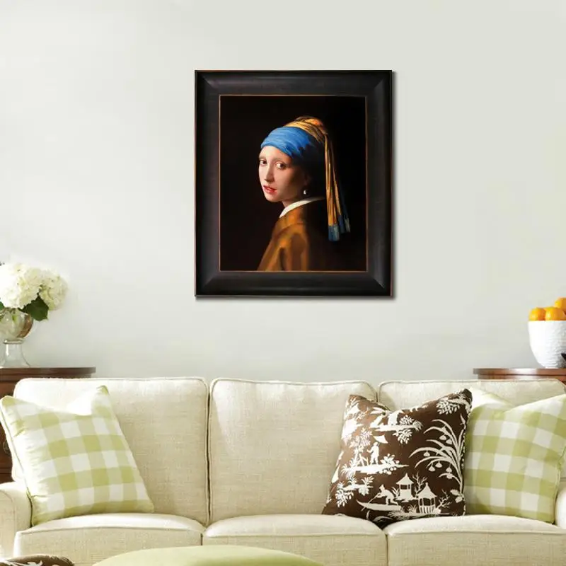 Портрет девушка с жемчугом Серьги Johannes Женщина фигура картины маслом Ручная