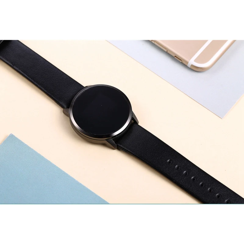 Новый Q8 OLED Bluetooth Smart часы Нержавеющая сталь Водонепроницаемый носимого