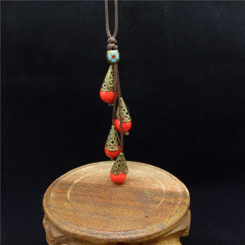 Brokenstone Bohemia style Ceramic bead necklace Cfor women jewelry ethnic | Украшения и аксессуары