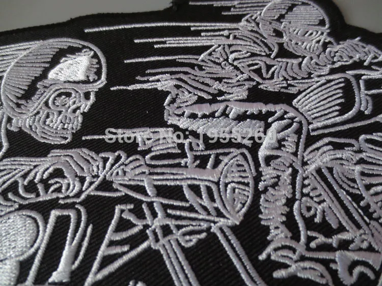 Speed Hurricane rider 11,8 дюймов Вышивка Патчи для куртки сзади Жилет Мотоцикл клуб Байкер 30 см* 20 см