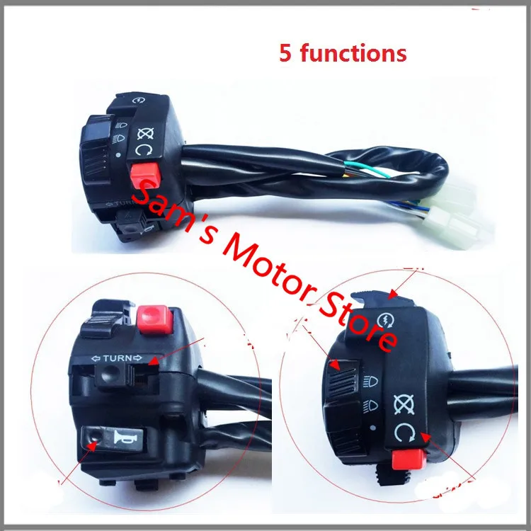 Электрический мотоциклетный рожковый переключатель для мотоцикла|dirt bike|handle