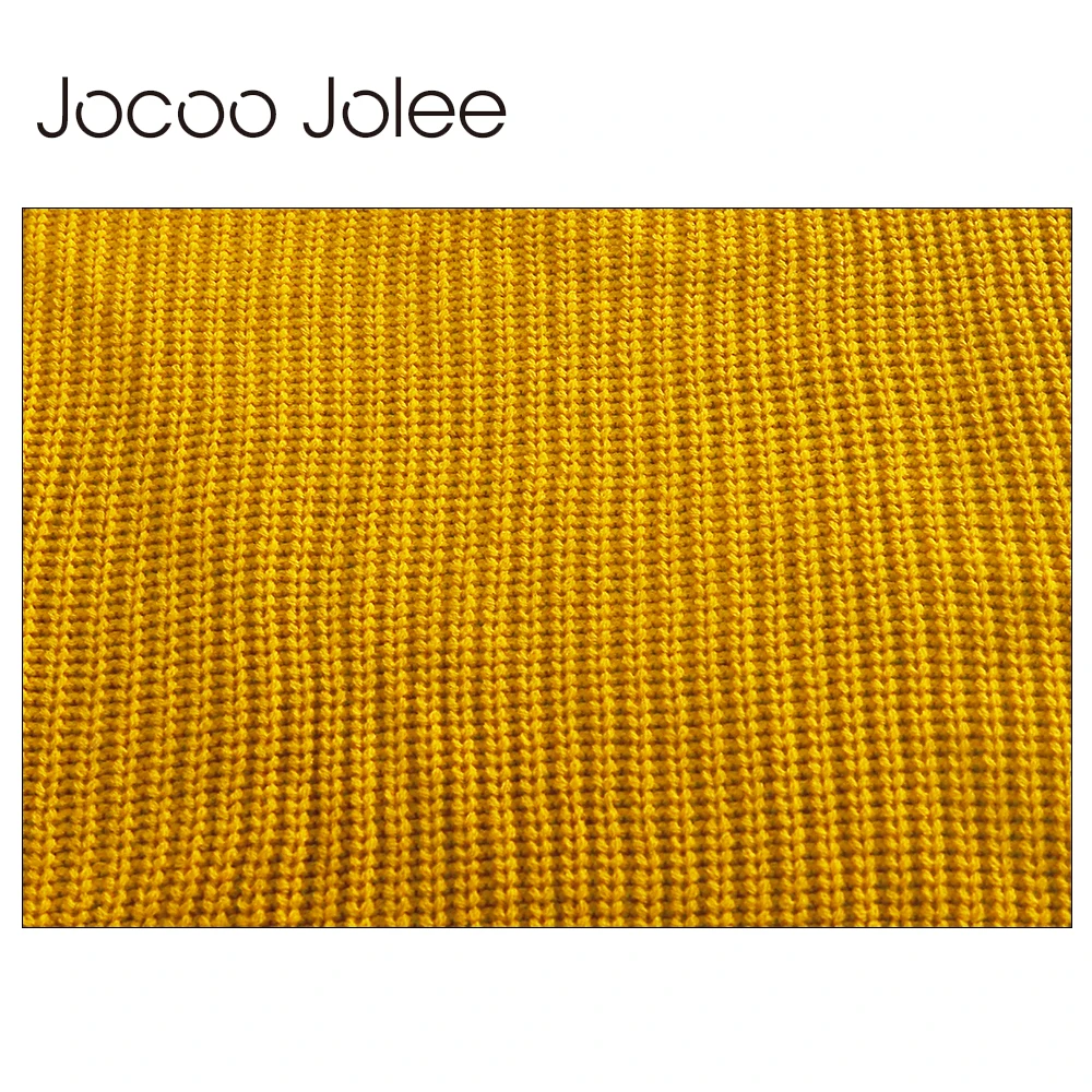 Повседневный трикотажный свитер Jocoo Jolee с круглым вырезом женский джемпер