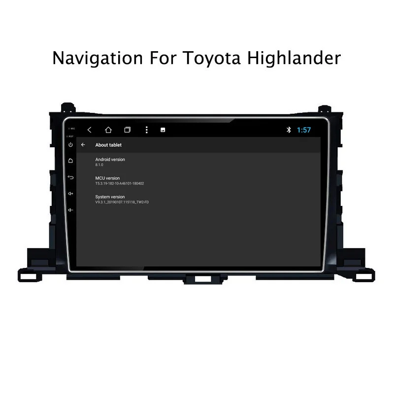 Автомобильный мультимедийный DVD плеер NAVITOPIA 10 1 дюйма 2 Гб ОЗУ 32 ПЗУ Android 8 GPS навигация для Toyota Highlander 2015 2016 2017