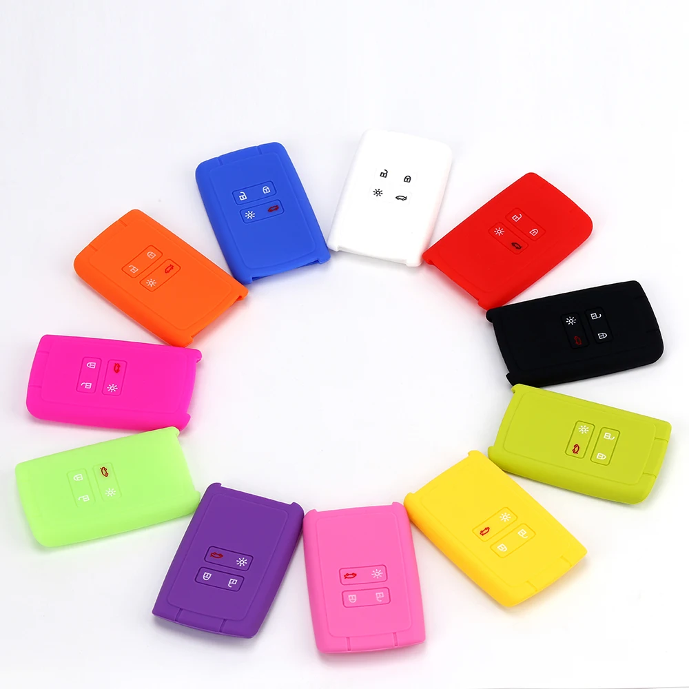 Купить 2 отправить один автомобиль 4 кнопки силиконовый чехол для ключей Fob