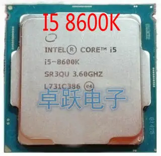 INTEL i5-8600k i5 8600k CPU Processor 3.6G CPU 95W LGA 1151 3.6 GHz scrattered pieces free shipping