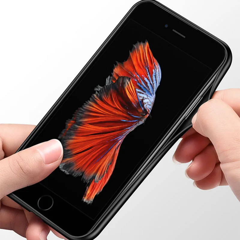 SemgCeKen роскошный стеклянный зеркальный чехол для iPhone 5 5S SE 6 s 6plus 7 plus 8 8plus