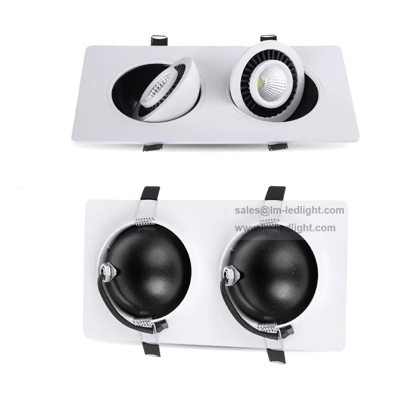 12 шт. вращающаяся светодиодная решетка лампа 18 Вт Светодиодная в форме горшка AC85