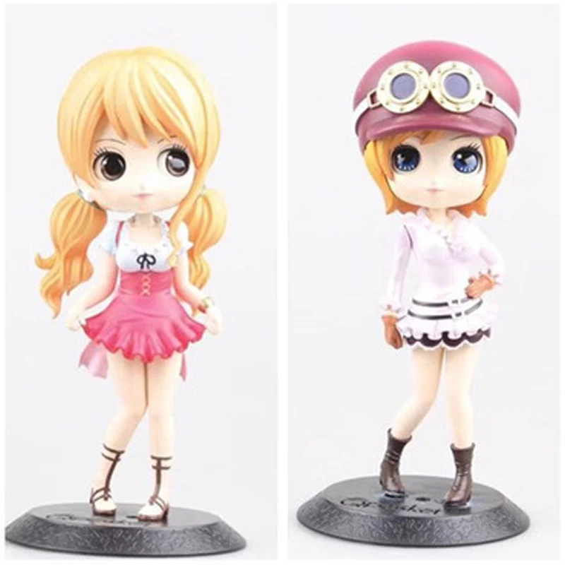 QPosket-милые аниме-игрушки с большими глазами One Piece нами и коала модель Фигурка