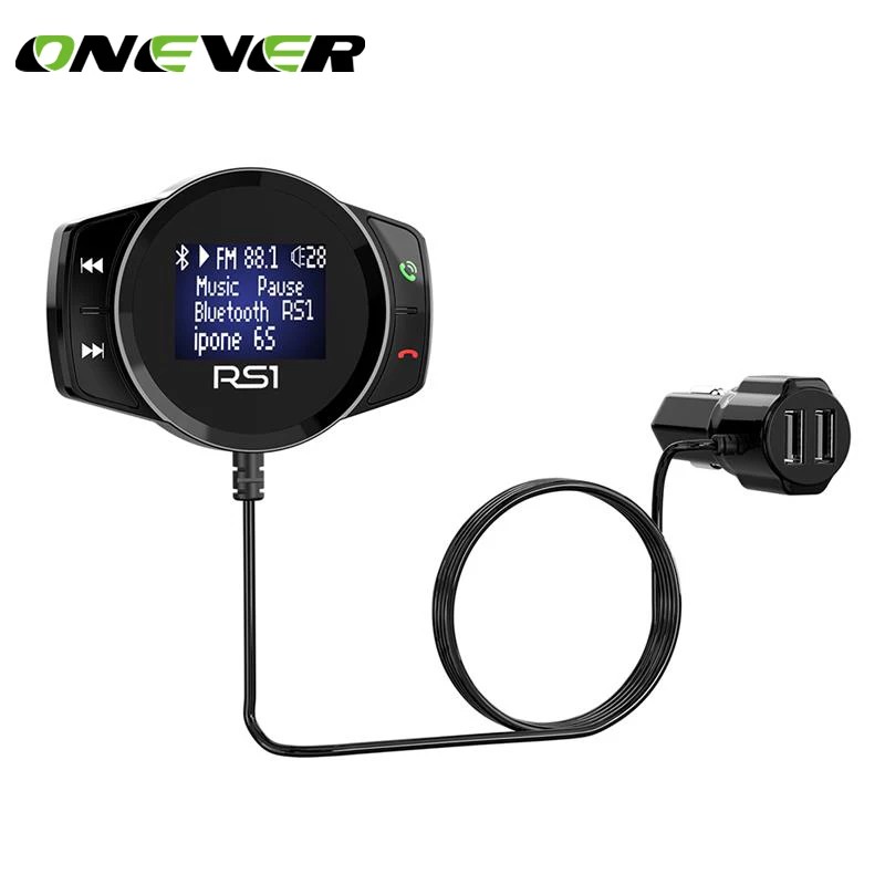 Автомобильный FM-трансмиттер Onever Bluetooth MP3 плеер FM-модулятор громкая связь двойной