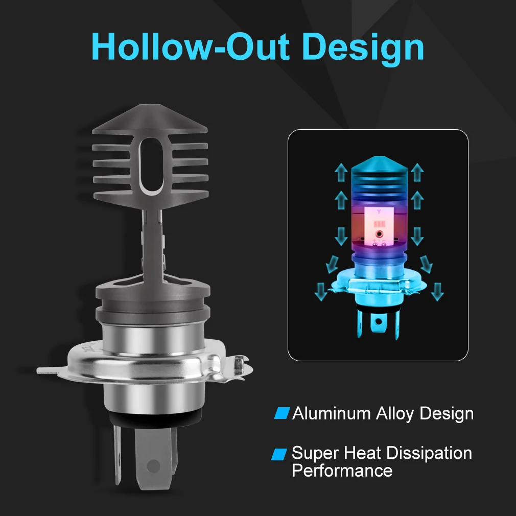 1 шт. лампа для мотоцикла H4 BA20D 6SMD CSP 6000 лм к| |