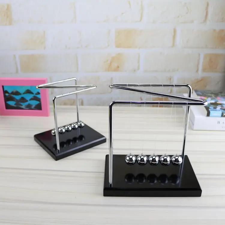 Z шрифт из массива дерева Ньютон качели бильярдный мяч сенсорный мебель для дома