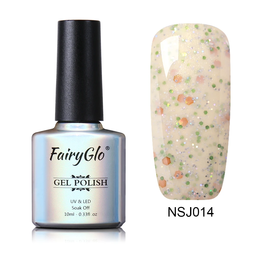 NSJ014 FairyGlo 10 мл гель для ногтей Chesse песок УФ гель лак для ногтей светодиодный штамповка Гибридный гель лак краска геллак Лаки Эмаль Гель для ногтей - Цвет: NSJ014