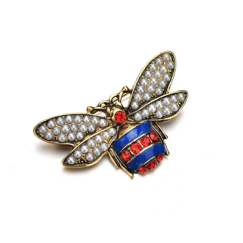 Новое поступление креативная мода благородный жемчуг крылья Красный Кристалл