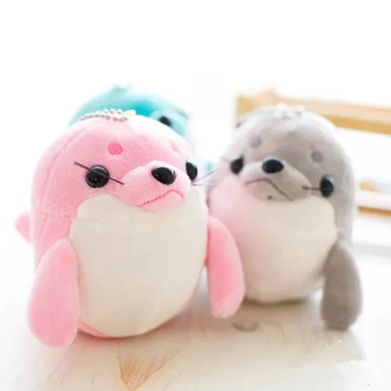 1pcs Cute Keychain Plush Sea Lion Anime Car Key Keychains Keyring Holder Pendant for Bag Gifts Women Girl | Украшения и