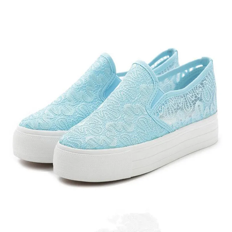 2017 New Women's Shoes Mesh Hollow Canvas Breathable Non-Slip Loose Soles Flat Zapatos Mujer Free Shipping | Обувь