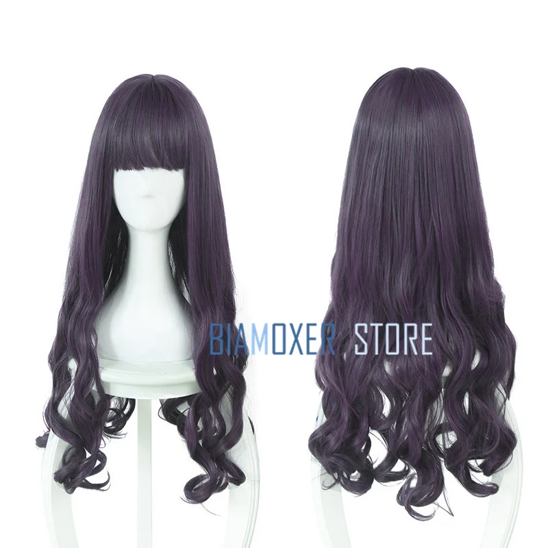 

CardCaptor Sakura Tomoyo Daidouji Long Wavy Purple Bangs Cosplay Wig