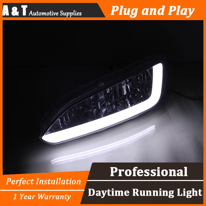A&ampT car styling For Hyundai IX45 2013-2015 LED DRL led fog lamps High brightness guide | Автомобили и мотоциклы