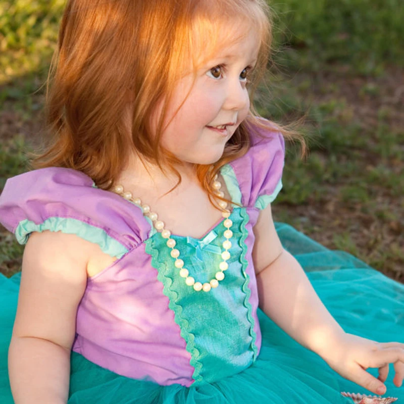 Детское бальное платье принцессы без рукавов с открытой спиной для маленьких