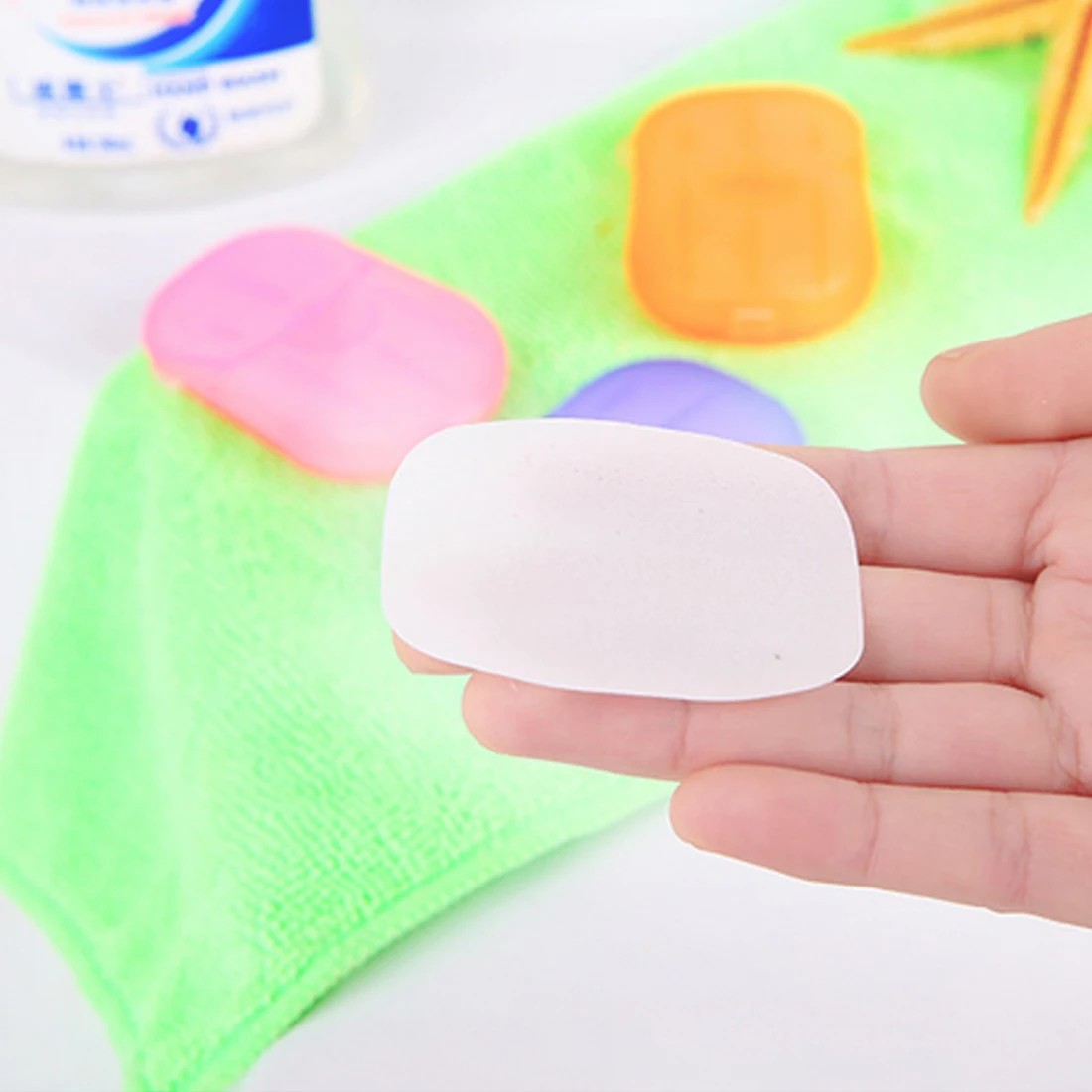 20 шт. одноразовые ароматизированные диски для мытья рук|soap tablet|portable soapsoap flower |