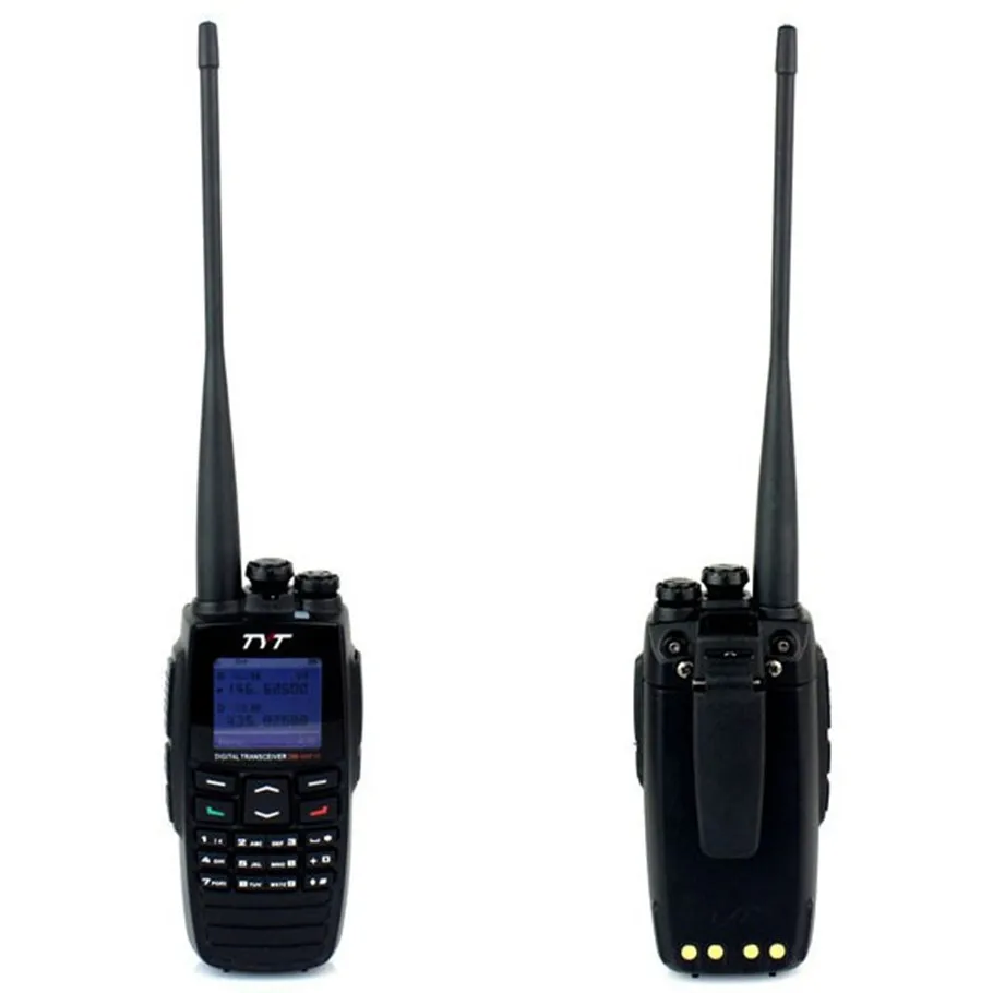 2 шт./лот DMR цифровой TYT DM-UVF10 портативная рация Двухдиапазонная УФ 136-174/400-470 МГц 5 Вт Мощность двухстороннее радио для безопасности