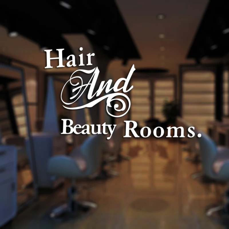 Настенная Наклейка для парикмахерской стикер на стену салона красоты ножницы