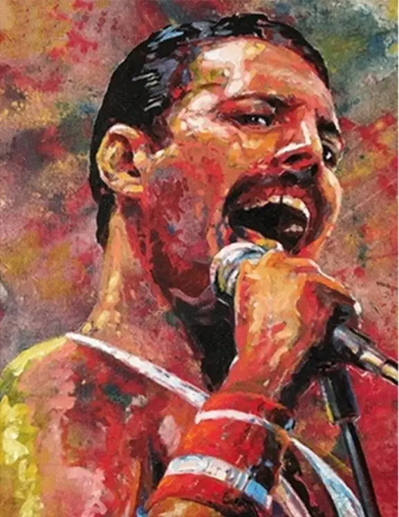 5D DIY Алмазная картина полностью квадратная/круглая дрель &quotQueen Band Freddie Mercury&quot 3D