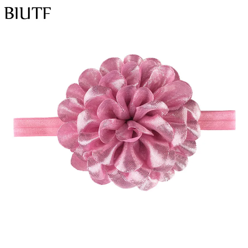 3 шт./лот Искусственный металлический печатный цветок с эластичной лентой