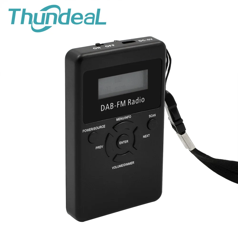 ThundeaL цифровой DAB радио приемник портативный fm RDS Радио Карманный 1 2 &quotэкран