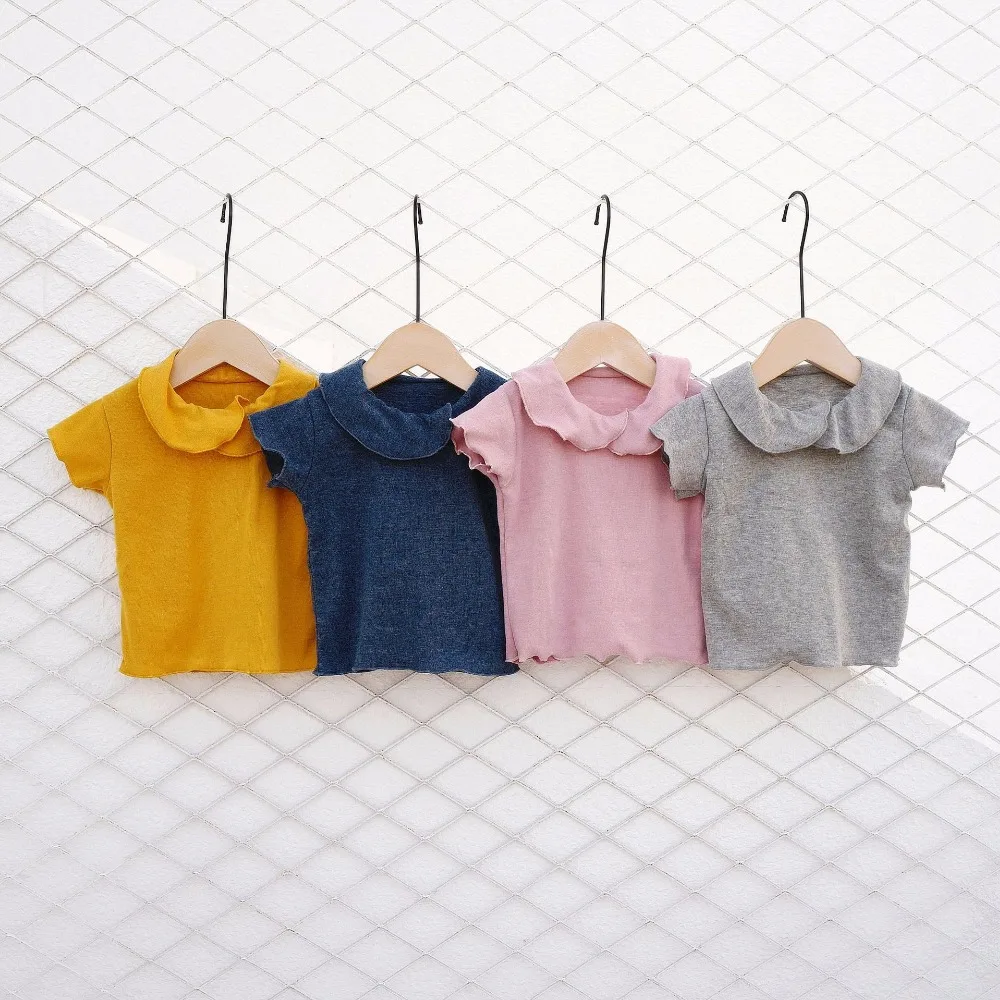 Baby Girls Summer T-shirts Short Sleeved Tops Tee Toddler Infant Kids Girl Clothes | Детская одежда и обувь