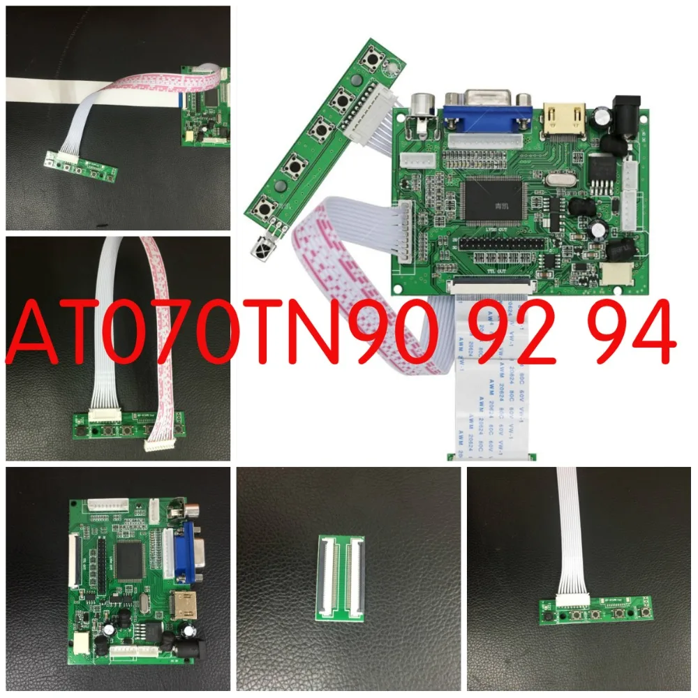 Контроллер LVDS TTL 50PIN для ЖК дисплея AT070TN90 92 94 Suporte HDMI VGA 2AV VS TY2662 V1 автоматический