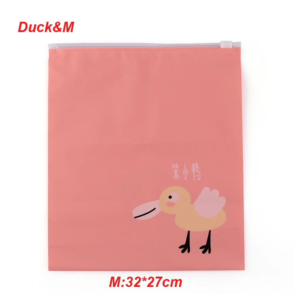 Duck M 1 шт. Кролик Утка лиса белка шаблон Дорожная сумка портативный сумка для хранения водонепроницаемая обувь шкаф для одежды сумка для хранения нижнего белья - Цвет: Duck M