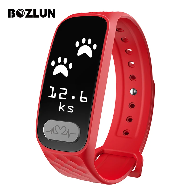 Bozlun ЭКГ Heart Rate Мониторы смарт-браслеты Мода Шагомер Спорт цифровые часы Для