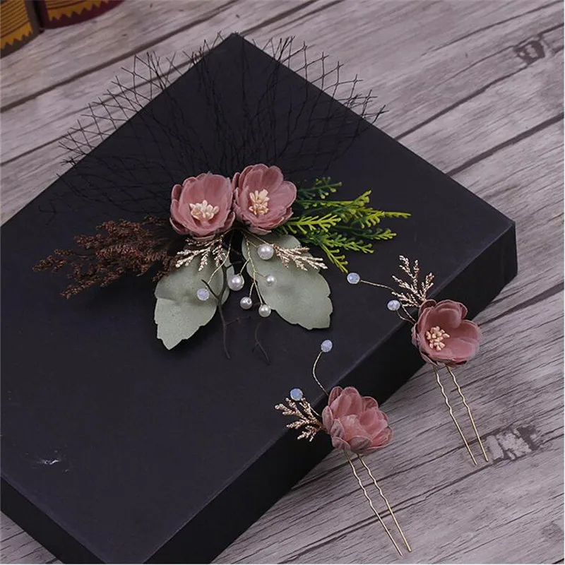 CC украшения для волос Тиара Свадебные аксессуары шт. 3 набор шпильки ручной