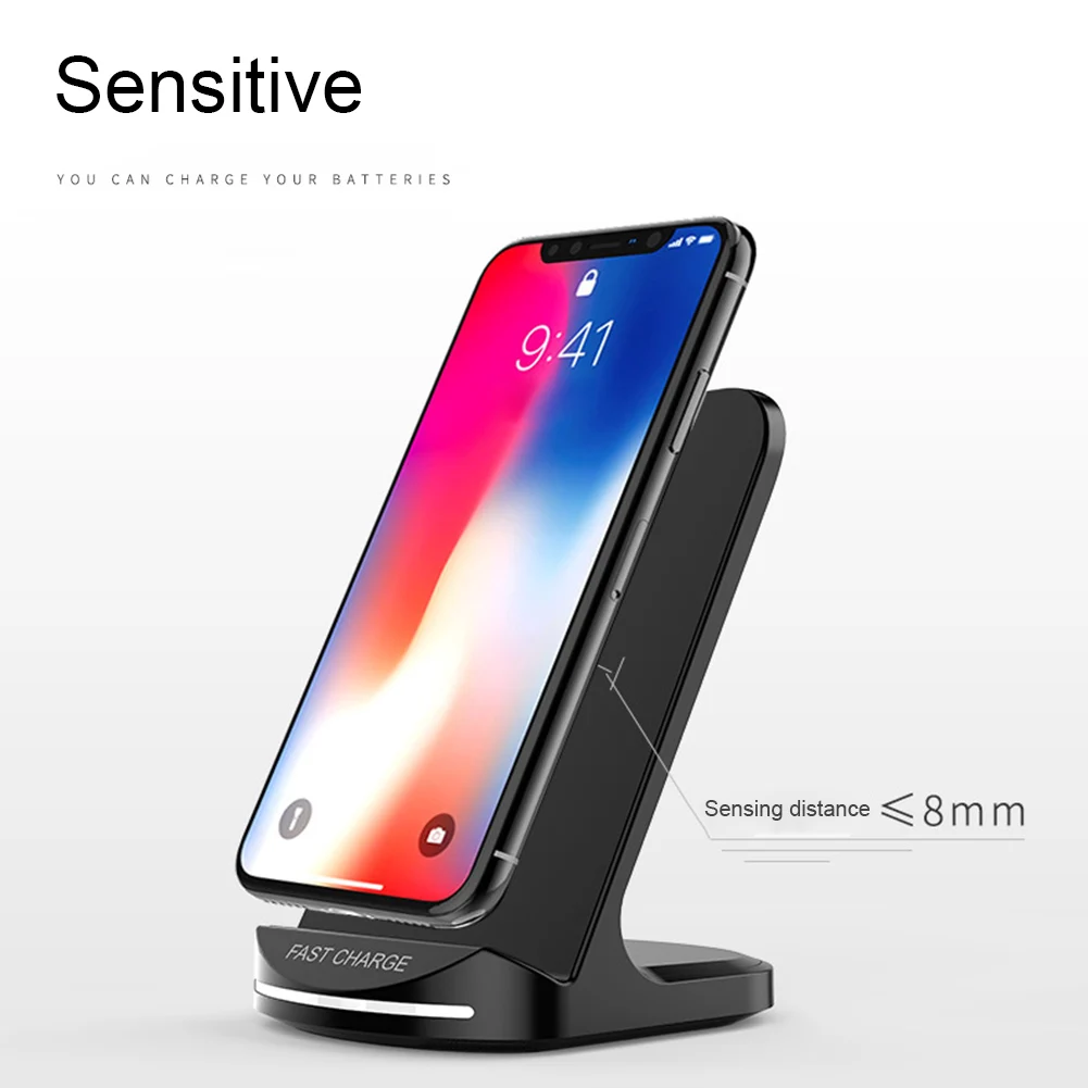 Держатель-подставка для беспроводного зарядного устройства Qi iPhone 8 Plus X мобильный