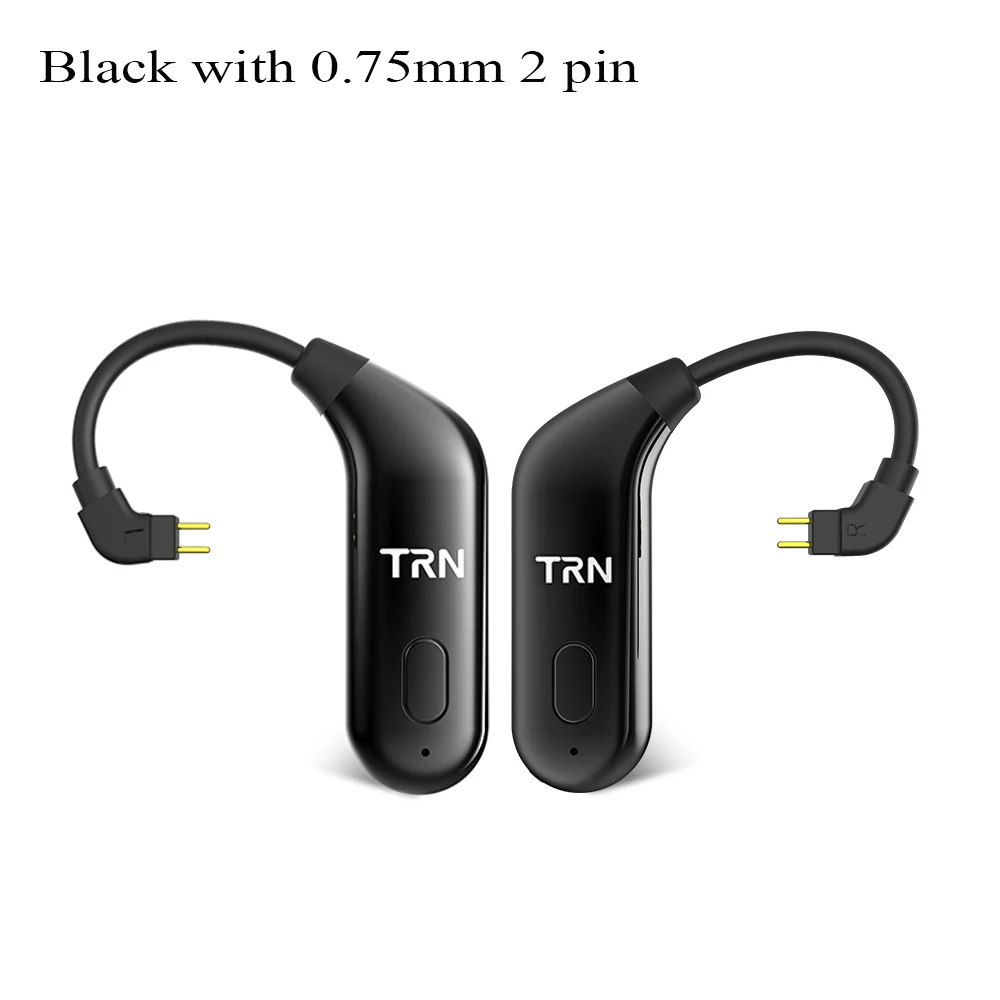 TRN BT20 Bluetooth V5.0 беспроводные bluetooth наушники с MMCX/2Pin коннектором Наушники Адаптер для SE215 SE535 UE900 ZS10/AS10 - Цвет: 0.75mm 2 pin