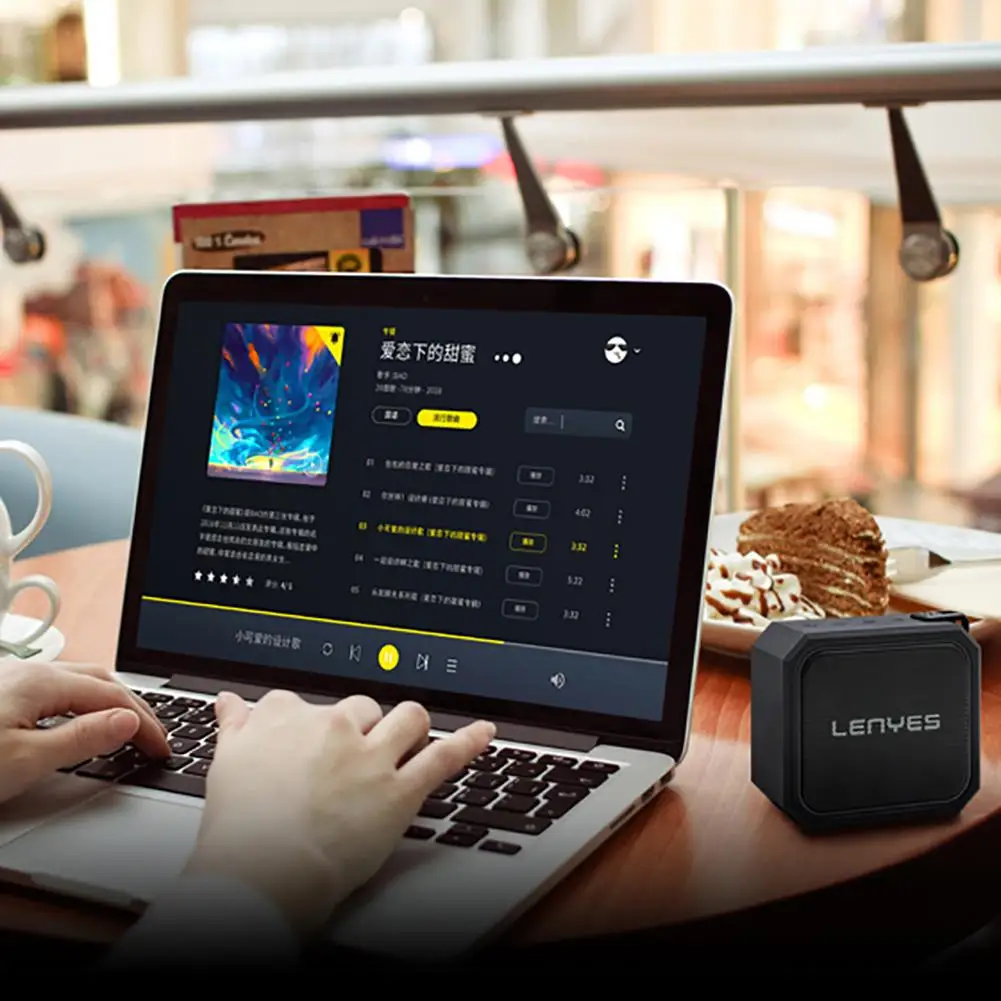 Lenyes беспроводной Bluetooth динамик Водонепроницаемый Анти падение сабвуфер 360