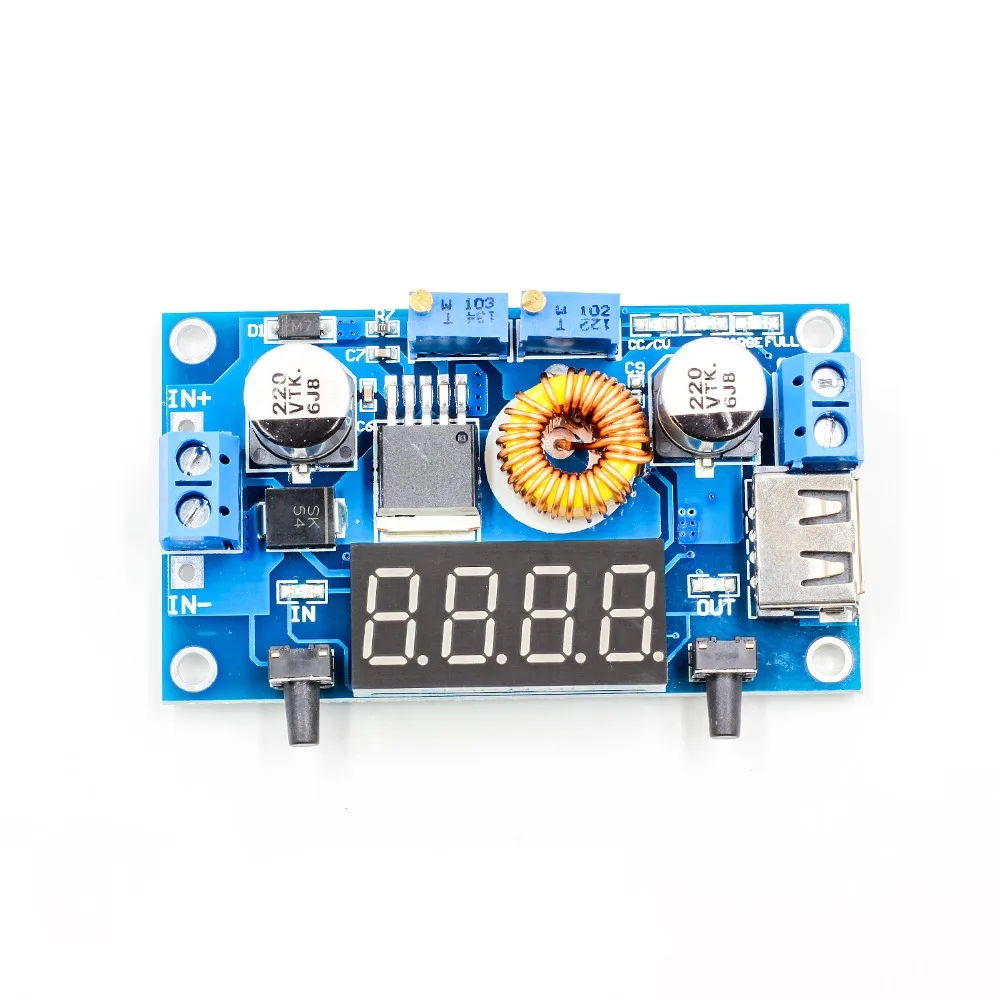 Регулируемый понижающий модуль заряда 5A CC/CV светодиодный драйвер с USB
