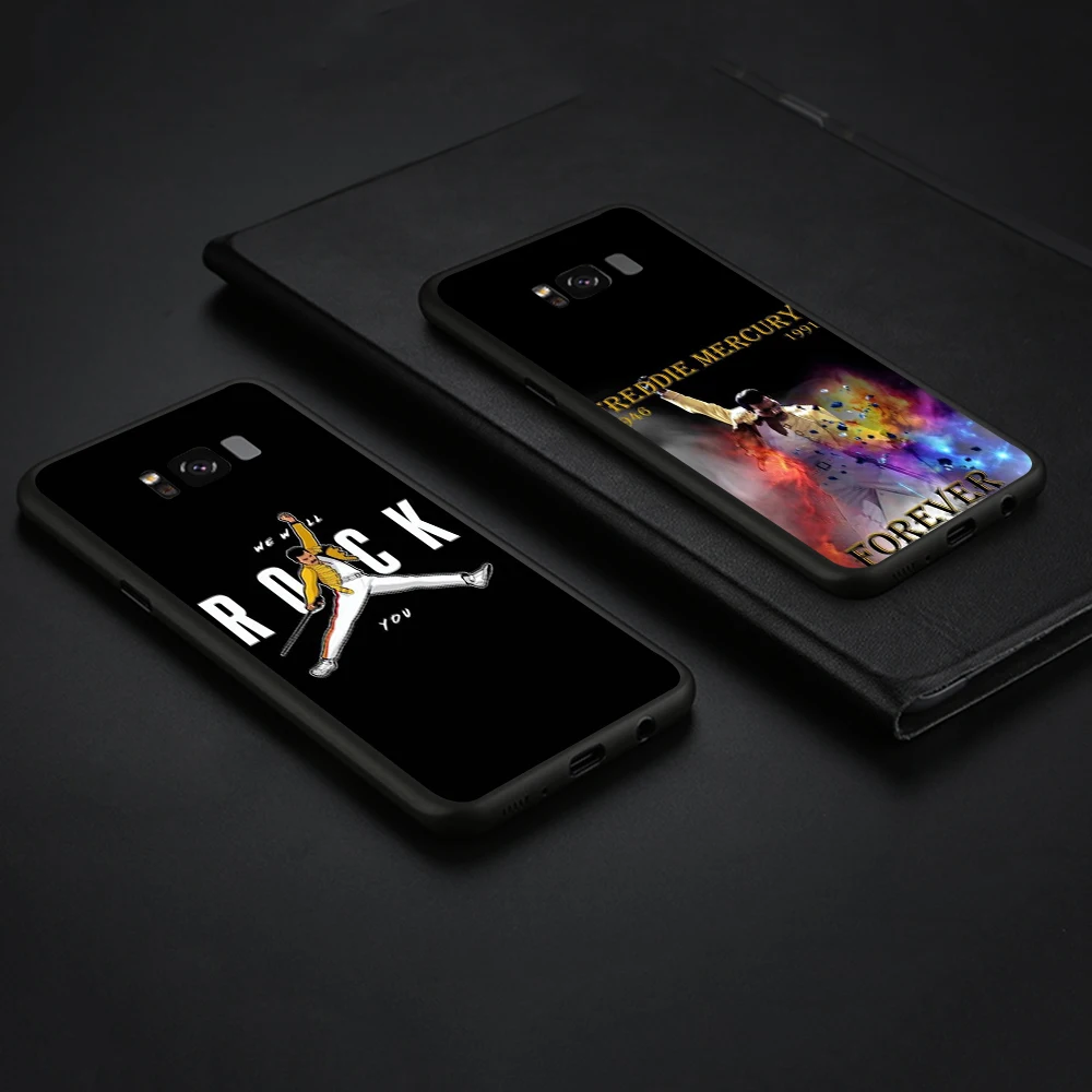 WEBBEDEPP Королевский ремешок Freddie Mercury TPU чехол для Samsung Galaxy A10 A30 A40 A50 A70 A6 A8 A9 J6 2018 Note 8 9