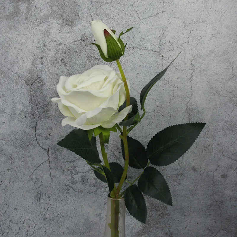 Искусственные цветы розы Букет шелковые с маленькими бутонами имитация цветов