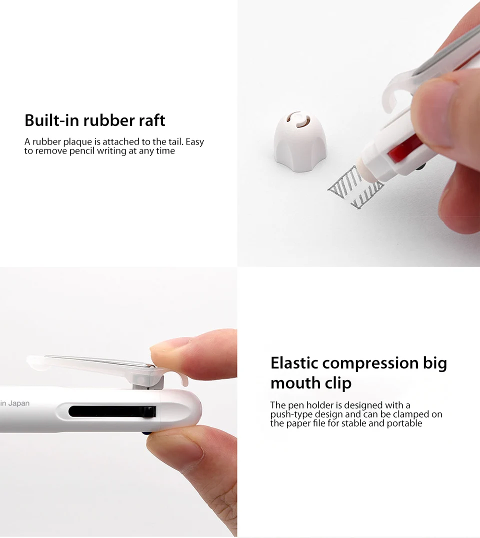 Xiaomi KACO 4 в 1 радикальная гелевая ручка Шариковая для школы Официальный знак роликовый рулон черные синие красные чернила ручка с ластиком