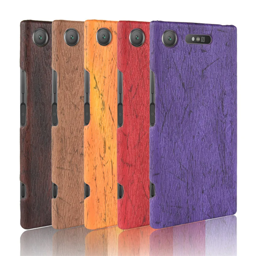 Чехол HOTSWEI для Sony XZ1 компактный 4 6 дюйма тонкий из древесной кожи жесткий
