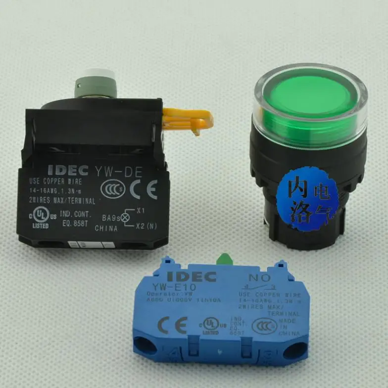 [SA ]IDEC кнопочная Кнопка с подсветкой 22 мм самонастраивающаяся YW1L-MF2E10QM3 * полная