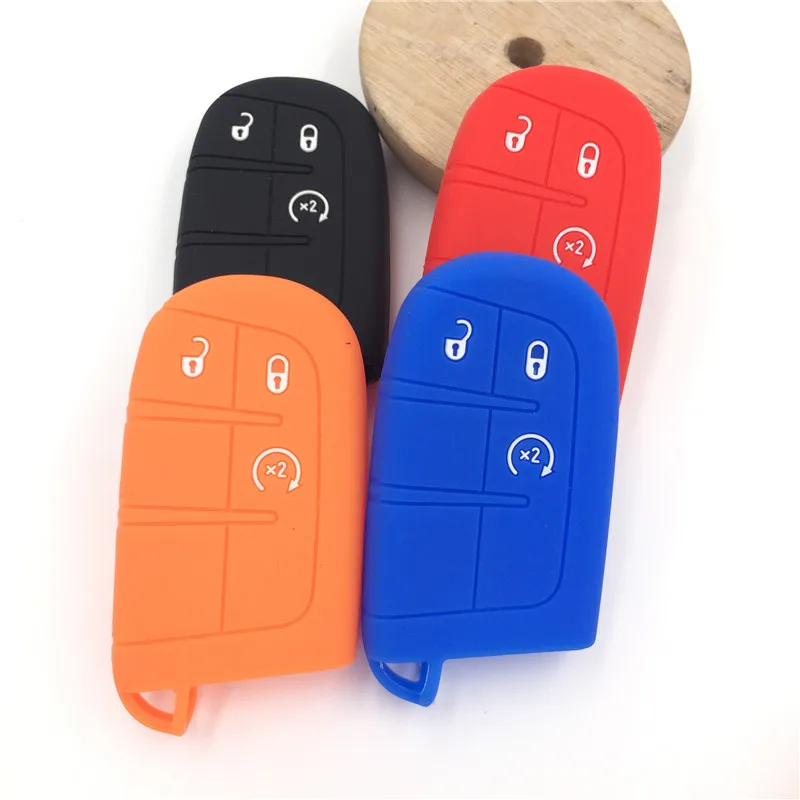 

silicone rubber Car Key Cover FOB Case For Jeep Grand Cherokee 3Button key