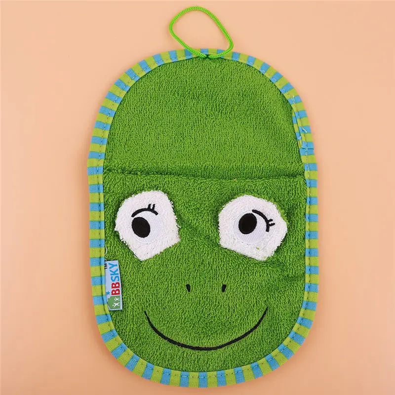 Hot Cute Baby Bath Brsush Infant Children Gloves Cartoon Animal Pattern Soft Brush Rubbing Towel 3 Types | Мать и ребенок