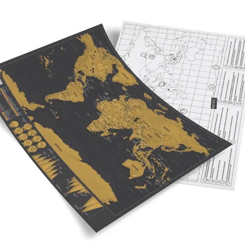 42x30 см Deluxe Erase путешествия издание карта мира скретч персонализированные путешествия царапины для карты комнаты украшения дома наклейки на стену