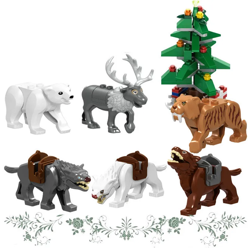 Новинка серия &quotEnlighten Animal&quot &quotмаммутус&quot &quotВолк&quot &quotЛось&quot &quotсделай сам&quot