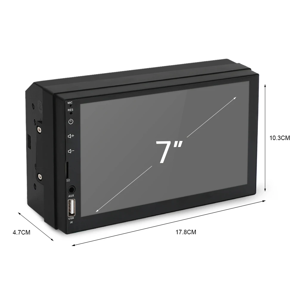 Автомагнитола 2din с сенсорным экраном 7 дюймов стерео SD/FM/MP5/USB/AUX Bluetooth мультимедиа