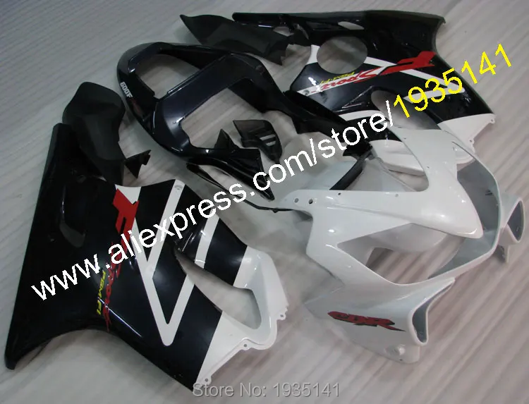 Для Honda CBR600 F4i 2001 2002 2003 CBR 600 01 02 03 600F4i белый черный обтекатель для мотоцикла (литьё