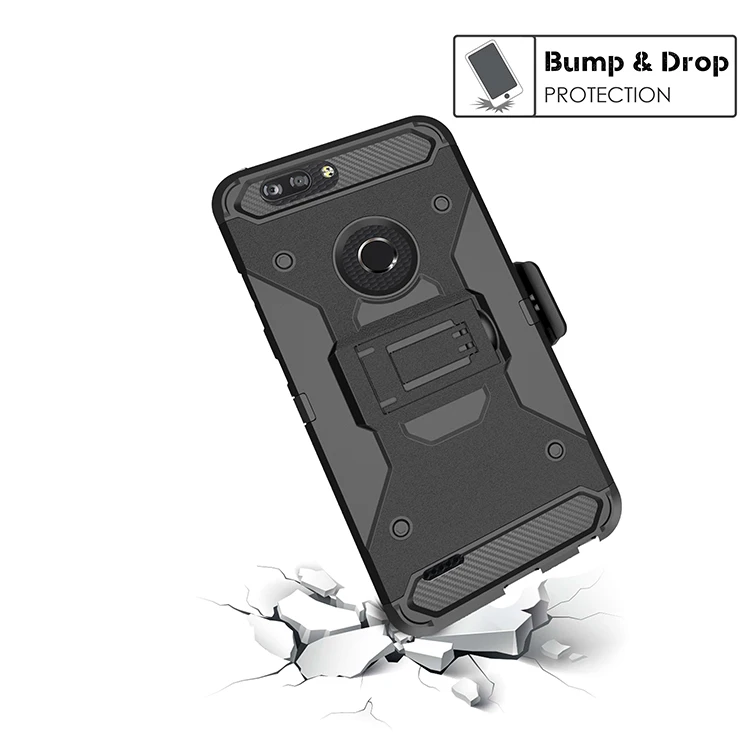 3 IN ONE Z982 case waist Belt Clip Holster Stand Phone Cases For ZTE Blade Z MAX sports phone holder cover kickstand |